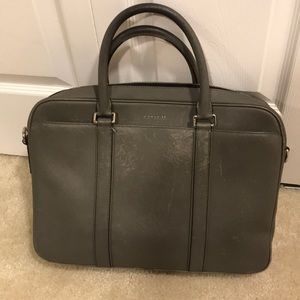 Coach Men’s Briefcase Messenger Bag Gray